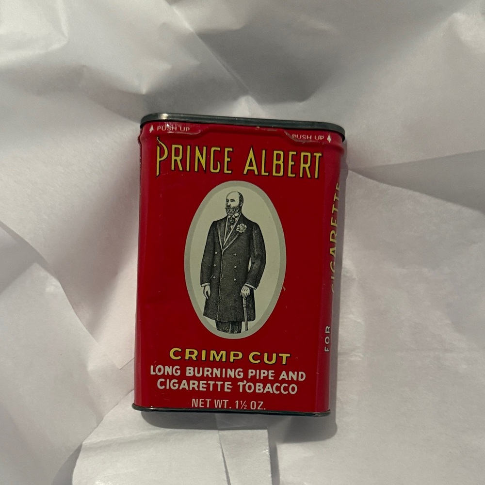 Red Tobacco Tin